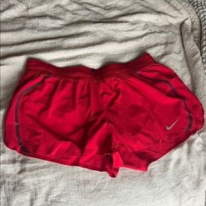 Nike Women's Vibrant Red Athletic Shorts